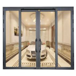 Cửa trượt quay Eurotech hệ cao cấp loại 4 cánh màu ghi