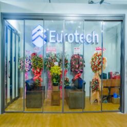cửa Trượt quay eurotech hệ slim nội thất 6 cánh
