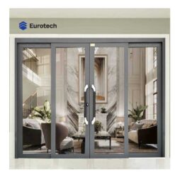 Cửa Trượt Quay Eurotech Hệ Hoàng Gia (Nẹp Rời 8.0) Màu Xám