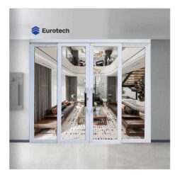 Cửa Trượt Quay Eurotech Hoàng Gia (Nẹp Rời 8.0) Màu Cà Phê