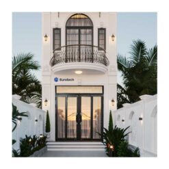 Cửa Trượt Quay Eurotech Hệ Hoàng Gia (Nẹp Rời 8.0) Màu Cà Phê