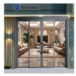 Cửa nhôm kính trượt quay Eurotech Hệ Vip 68 (Nẹp rời 8.0) Màu Xám đá
