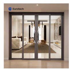 Cửa trượt quay Eurotech Hệ Vip 68 (Nẹp rời 8.0) Màu Cà Phê