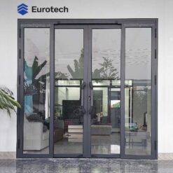 Cửa trượt quay Eurotech Hệ Vip 68 (Nẹp rời 8.0) Màu Xám Đá