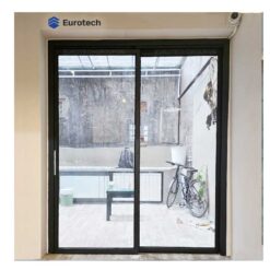 Cửa slim trượt quay Eurotech (NẸP RỜI 8.0) - 2 cánh màu xám đá