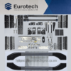 Phụ Kiện đồng Bộ Siêu Bền Cửa Trượt Quay Eurotech(bánh Xe Giảm Chấn 4 Bánh)