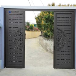 Cửa Cổng Trượt Quay Hoàng Gia 8 Mở Trượt