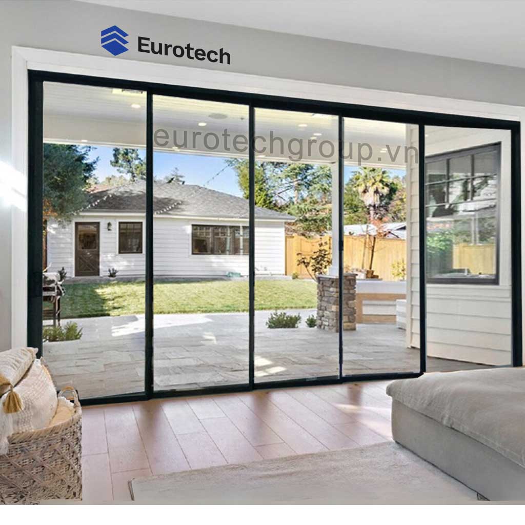 Cua Slim Truot Ban Công 5 Cánh Eurotech