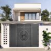 Cửa Cổng Trượt Quay EurotechCửa Cổng Trượt Quay Eurotech Cửa Cổng Trượt Quay Hoàng Gia Eurotech Hệ Nẹp Rời 8.0 Màu ghi xám Cho Nhà Phố Sang Trọng