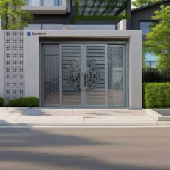 Cửa Cổng Trượt Quay Eurotech Hoàng Gia Nẹp Rời 8.0 Màu Ghi Xám:Giải Pháp Đột Phá Cho Xây Nhà Mới & Cải Tạo Nhà Cửa, Thay Thế Cửa Cuốn Truyền Thống